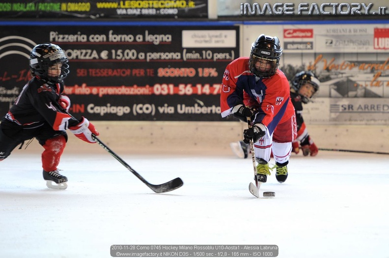2010-11-28 Como 0745 Hockey Milano Rossoblu U10-Aosta1 - Alessia Labruna.jpg